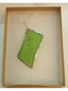 Stained Glass Necklaces - Green Stained Glass Necklaces - Green